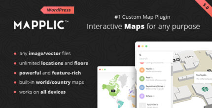 Mapplic Interactive Map WordPress Plugin Free Download